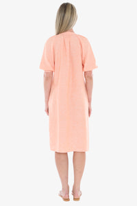 Button Neck Dress - Sunset CD