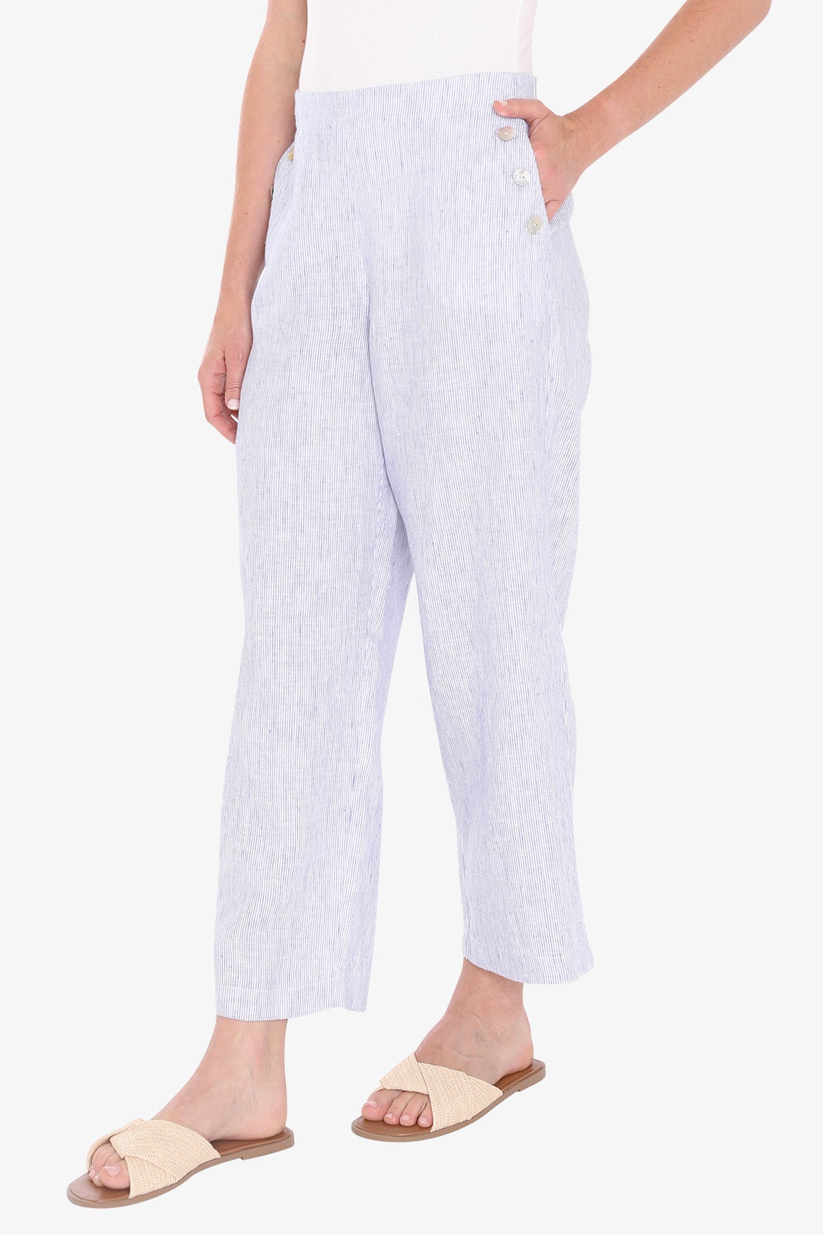 Core Stripe Pant - Blue & White