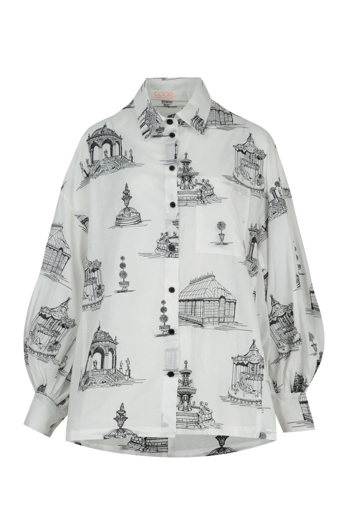 Loose & Luxe Shirt / White & Black