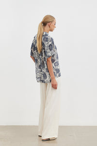 Elia Scoop Shirt - Ivory Atelier Bloom