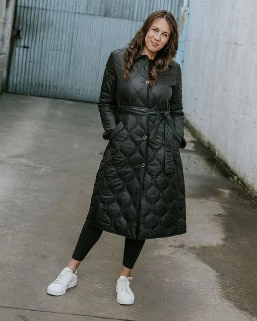 Lissy Quilt Coat / Black