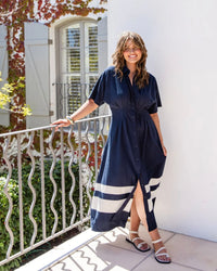 Scarlet Midi Dress / Navy