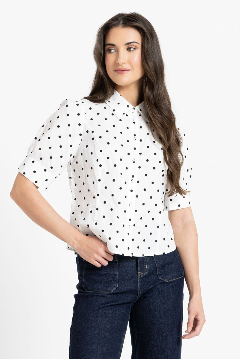 Dinner Date Shirt / Vanilla Spot