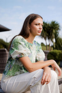 Paige Top / Botanical Patch