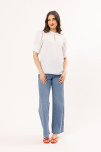 Movement S/S Blouse / White