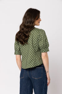 Serene Shirt / Olive Spot