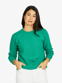 Cross Stitch Pullover - Leaf Marle