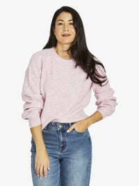 Soft Crew Pullover - Pale Pink