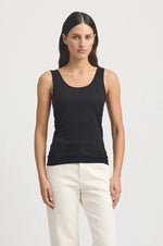 Scoop Merino Tank - Black