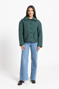 Frilled Jacket / Moss