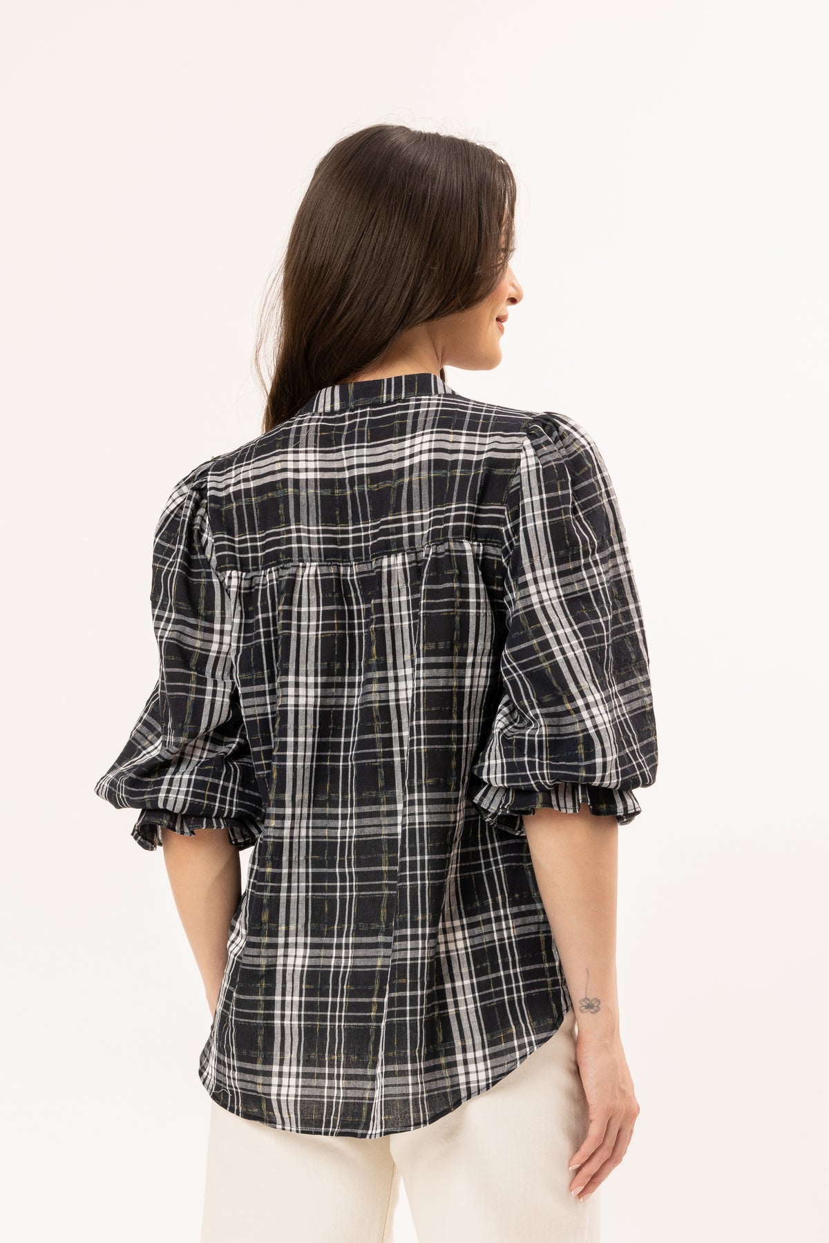 Celia Blouse - Blue Check