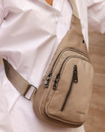 Boyd Nylon Sling Bag - Beige