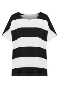 Jardin Stripe TShirt - Black