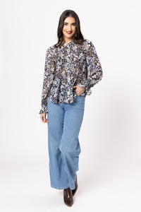 Bonita Long Sleeve Top / Woodland Blossom