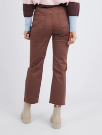 Willow Coloured Jean - Chocolate