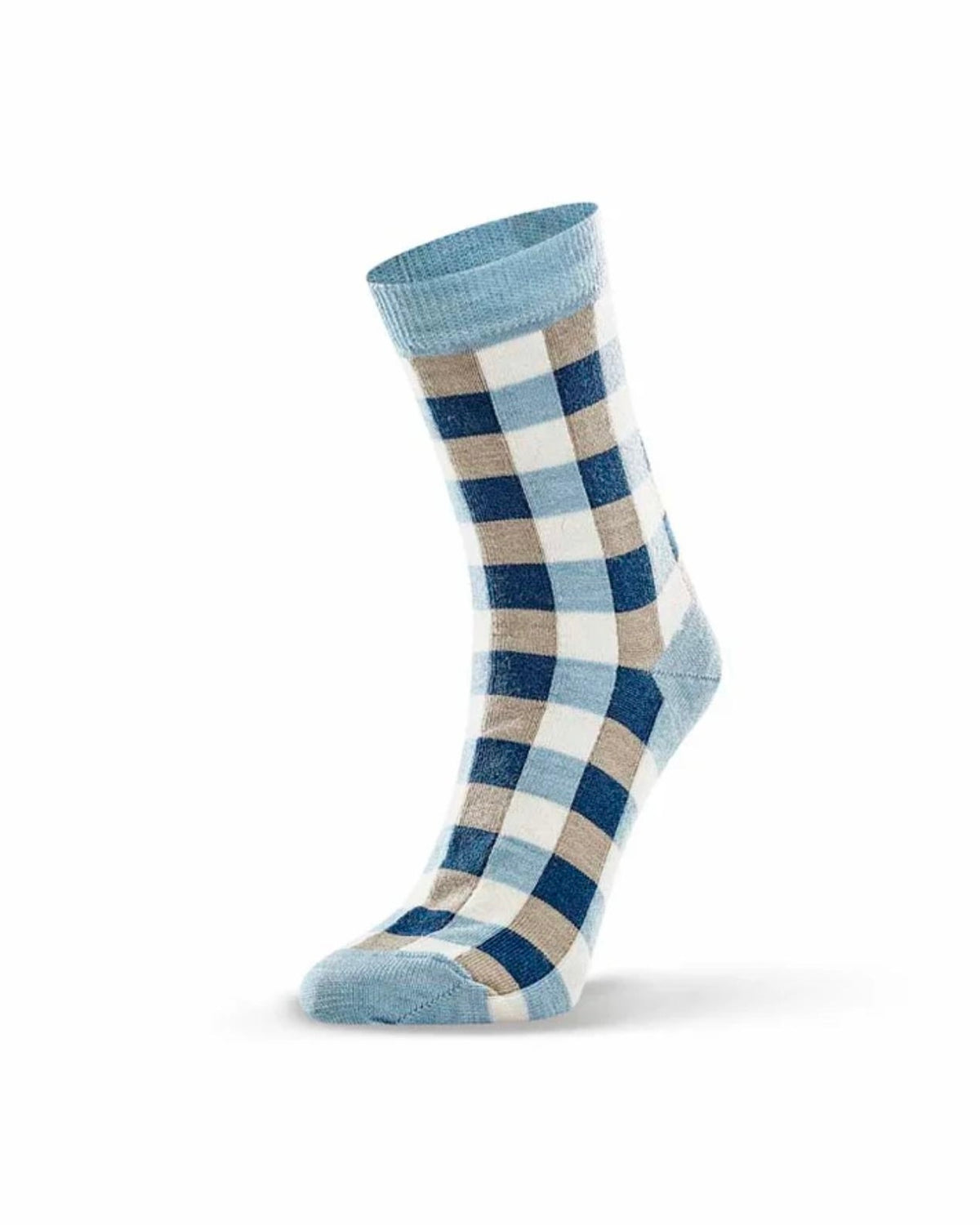 Check Sock / Seafoam
