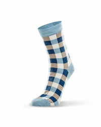 Check Sock / Seafoam