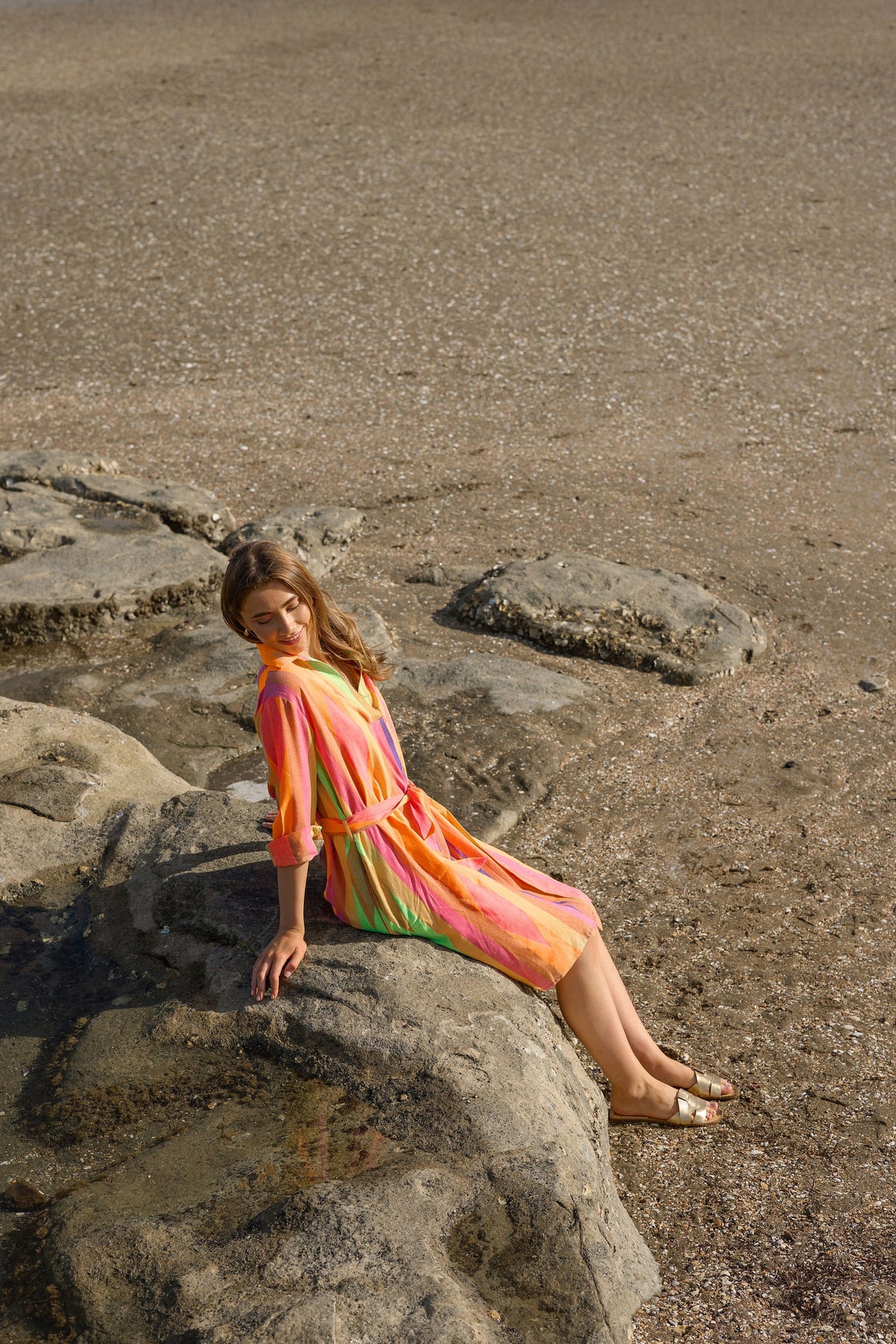 Cayman Shirt Dress / Multi