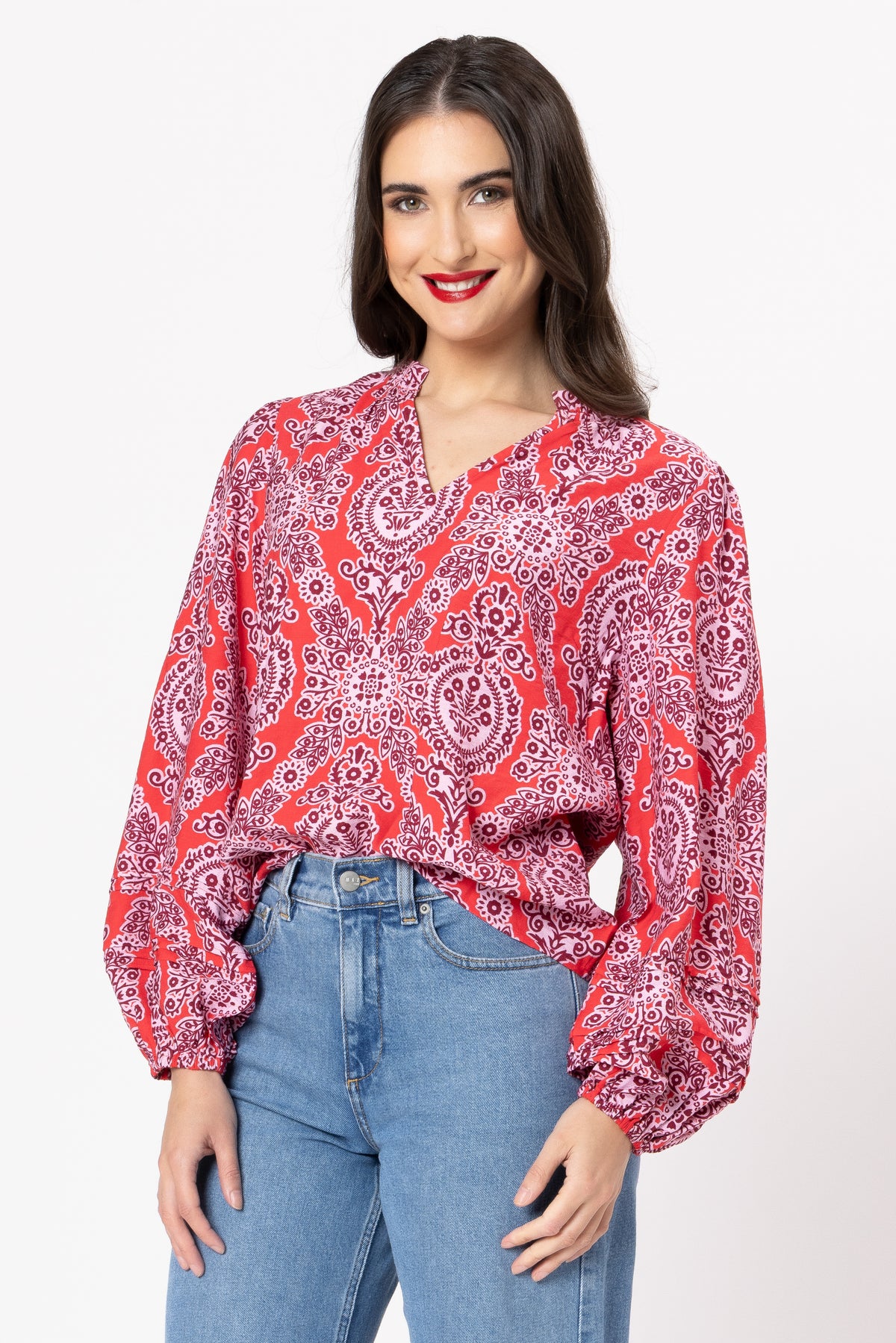 Maggie Blouse / Pink Charm