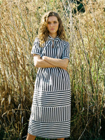 Bi Line Dress - Ink Stripe