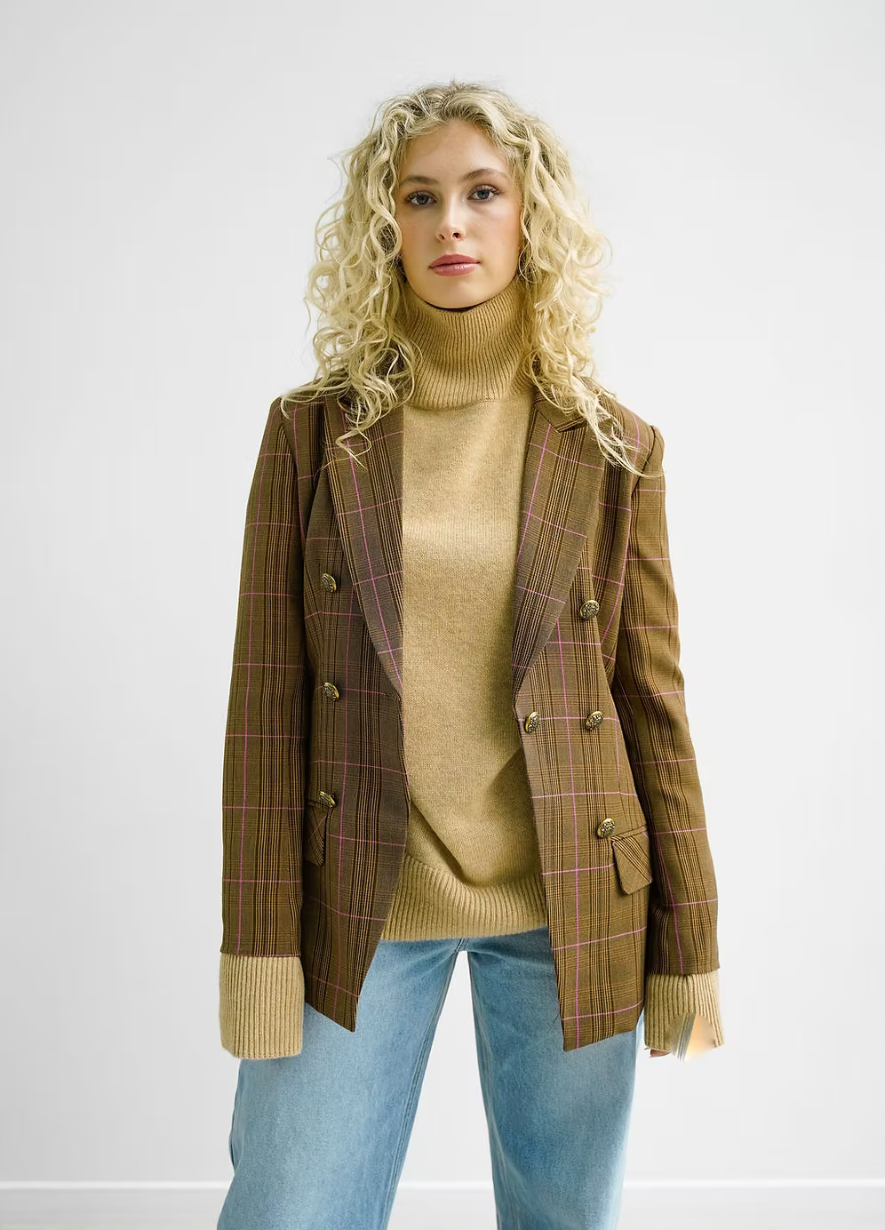 Charlotte Blazer - Brown - Girl Next Door Fashion