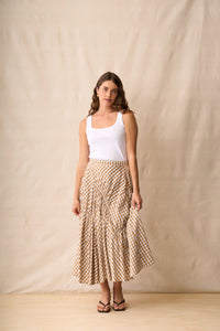 In Stitches Skirt /  Biscotti Check