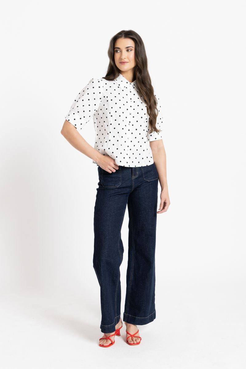 Dinner Date Shirt / Vanilla Spot