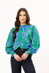 Movement Blouse/ Blue Bloom - Girl Next Door Fashion