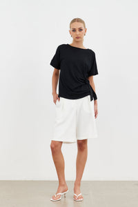 Zenith Tie Top - Black