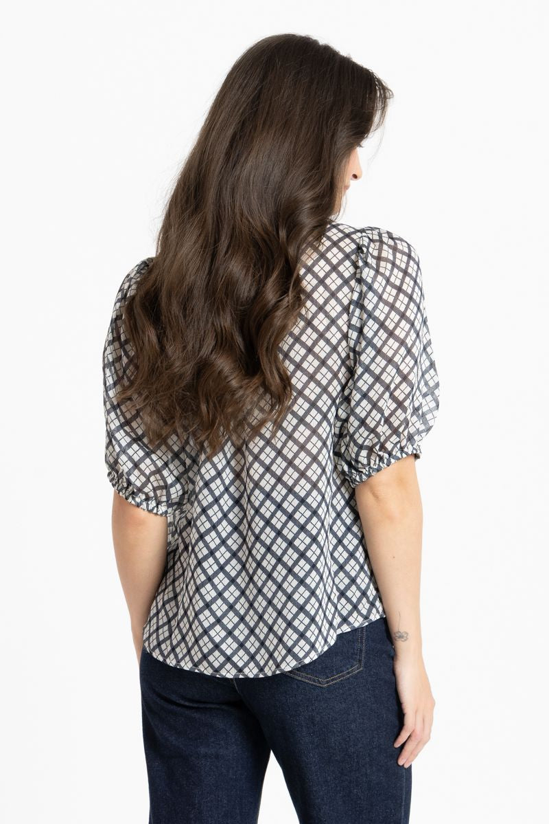 Nina Blouse /  Ink Check