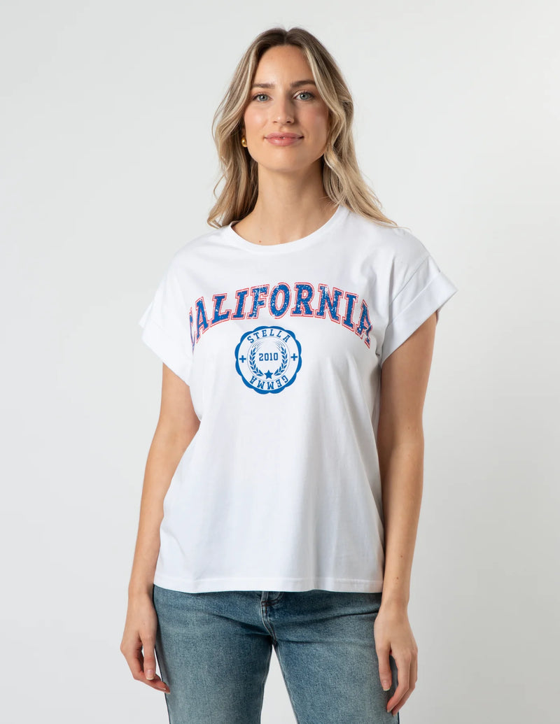 Cuff Sleeve T-Shirt - California