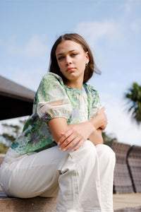 Paige Top / Botanical Patch