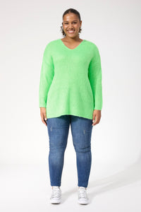 Lyon Relaxed Jumper - Lime