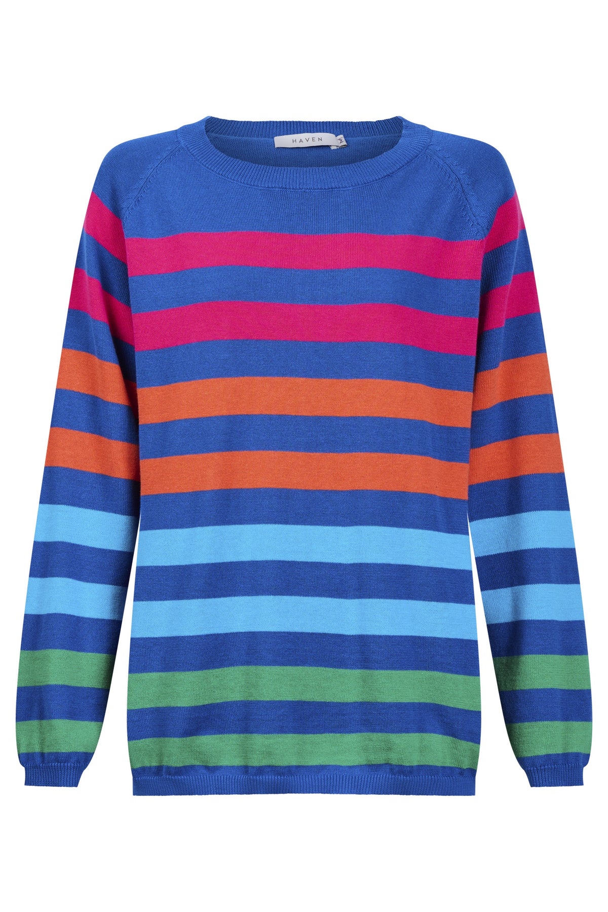 Vermont Stripe Jumper - Cobalt