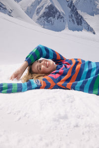 Vermont Stripe Jumper - Cobalt