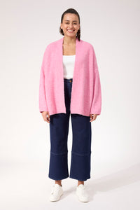 Ottawa Crop Cardigan - Pink