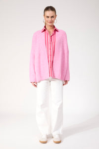 Ottawa Crop Cardigan - Pink