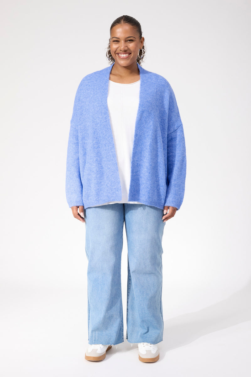 Ottawa Crop Cardigan - Blue