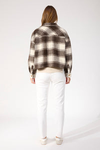 Fargo Cropped Jacket - Brown
