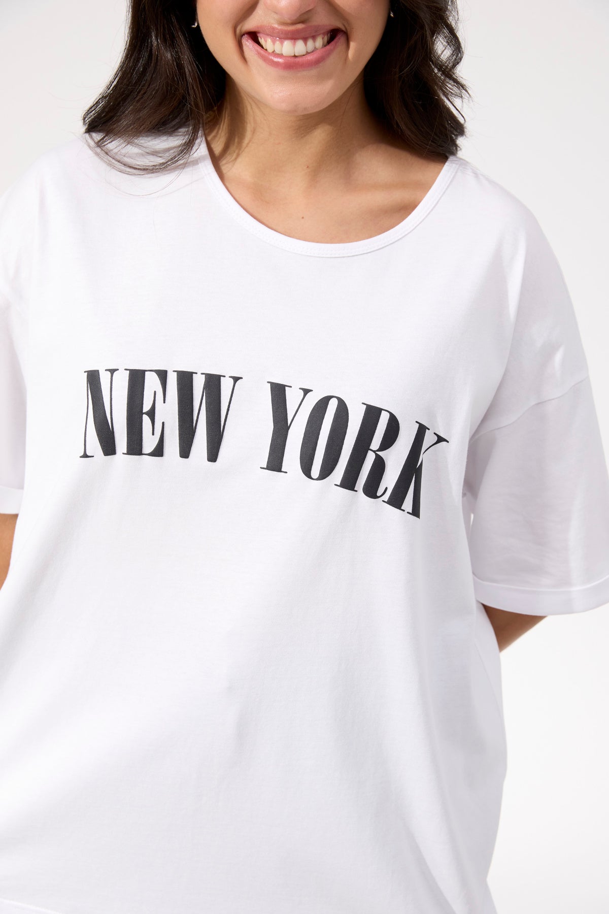 Boston Logo T Shirt - White