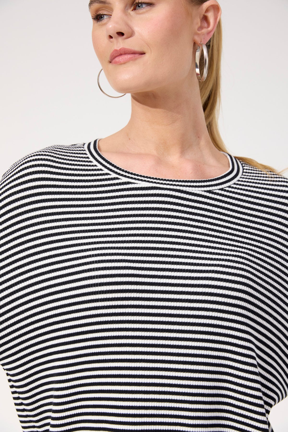 Levi Stripe L/S T Shirt - Black