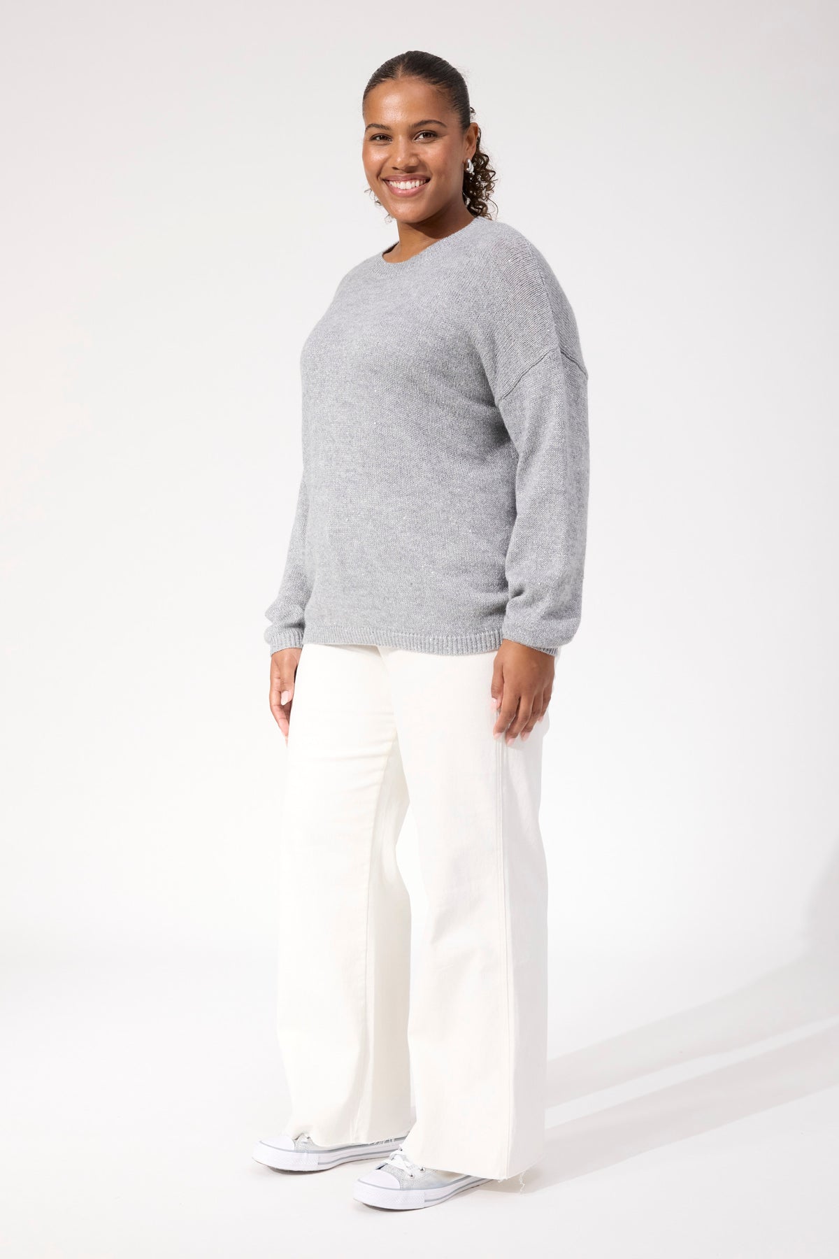Salla Sparkle Jumper - Silver
