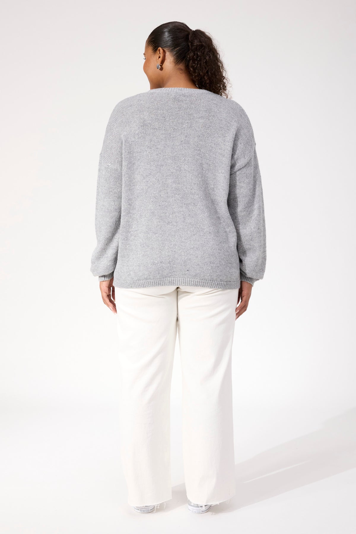 Salla Sparkle Jumper - Silver
