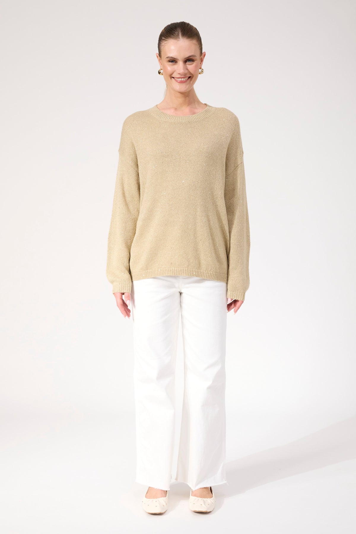Salla Sparkle Jumper - Gold
