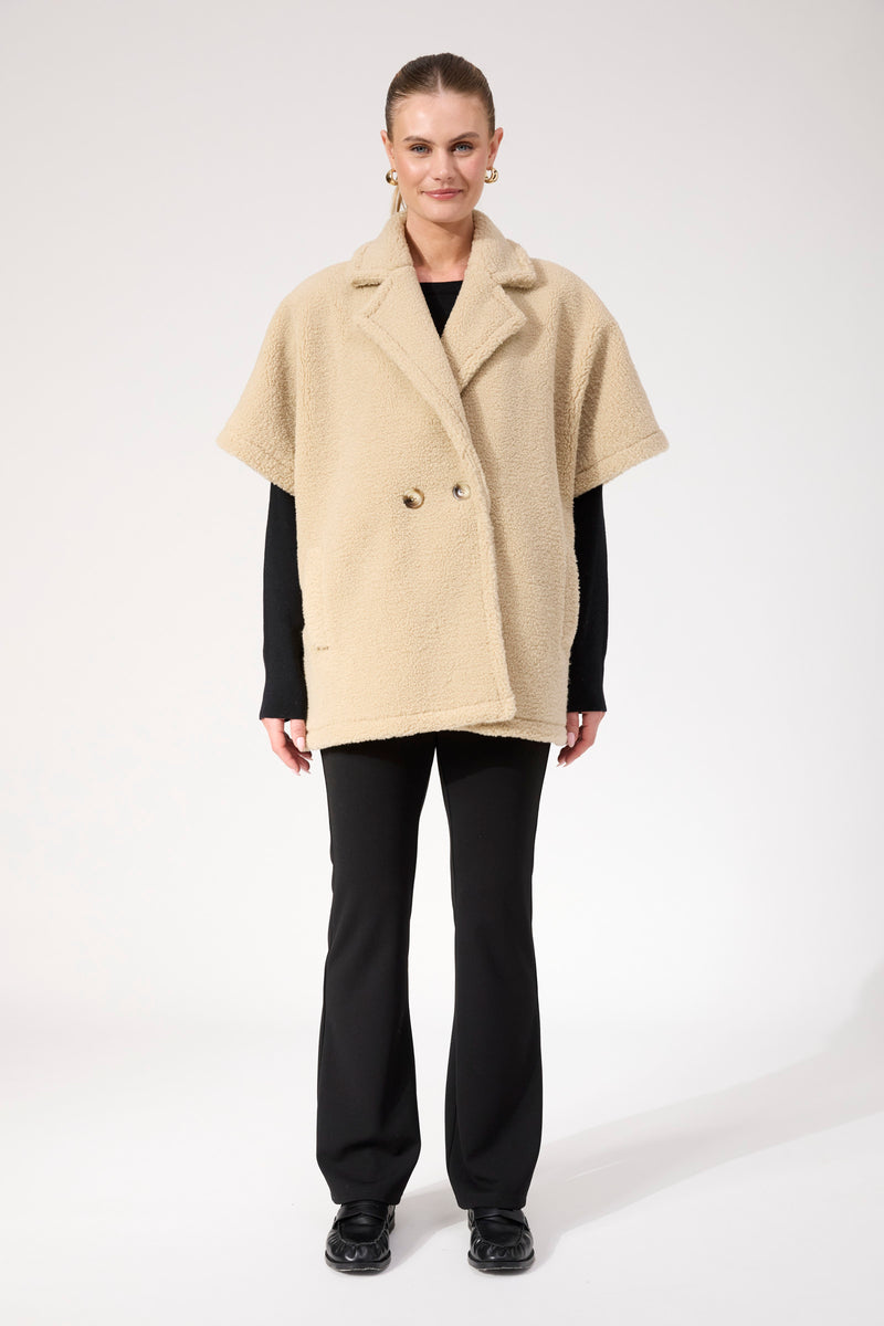 Jackson Oversized Vest - Natural