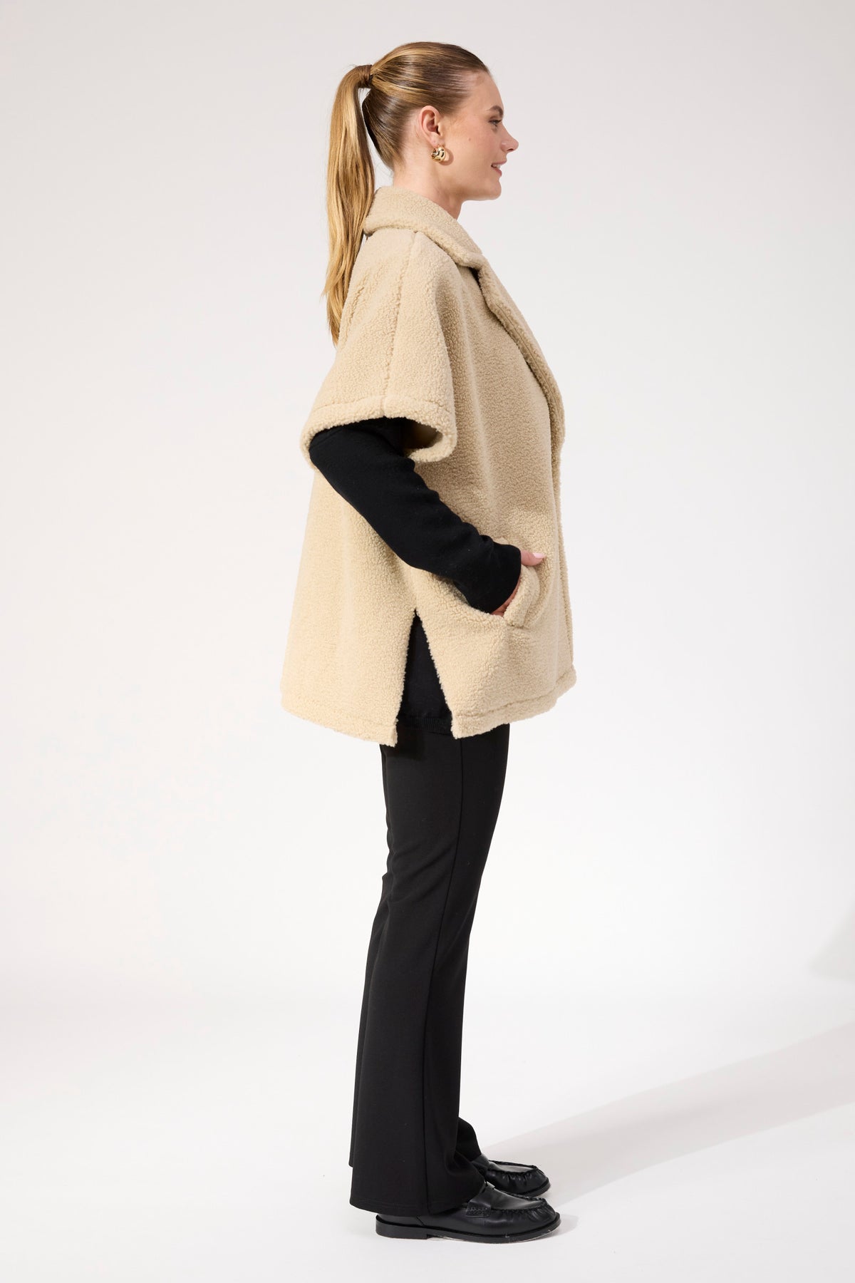 Jackson Oversized Vest - Natural