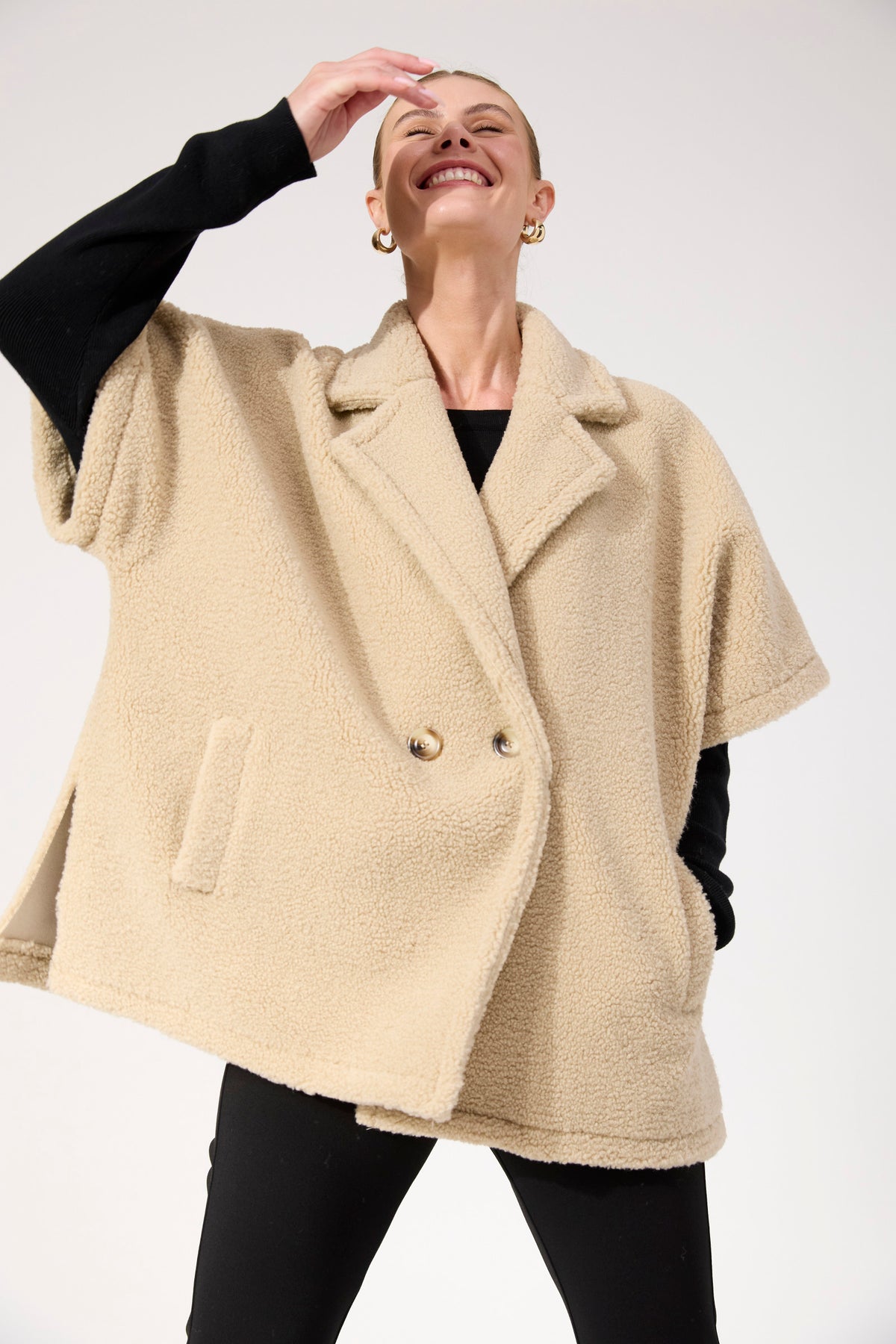 Jackson Oversized Vest - Natural