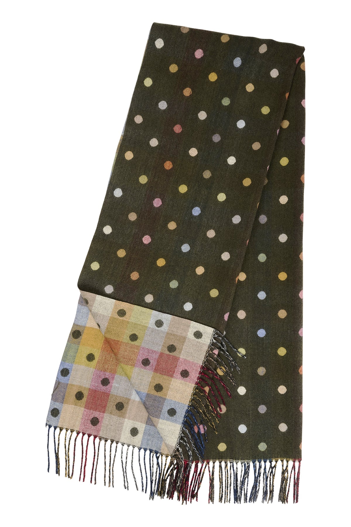 Columbus Spot Scarf - Olive