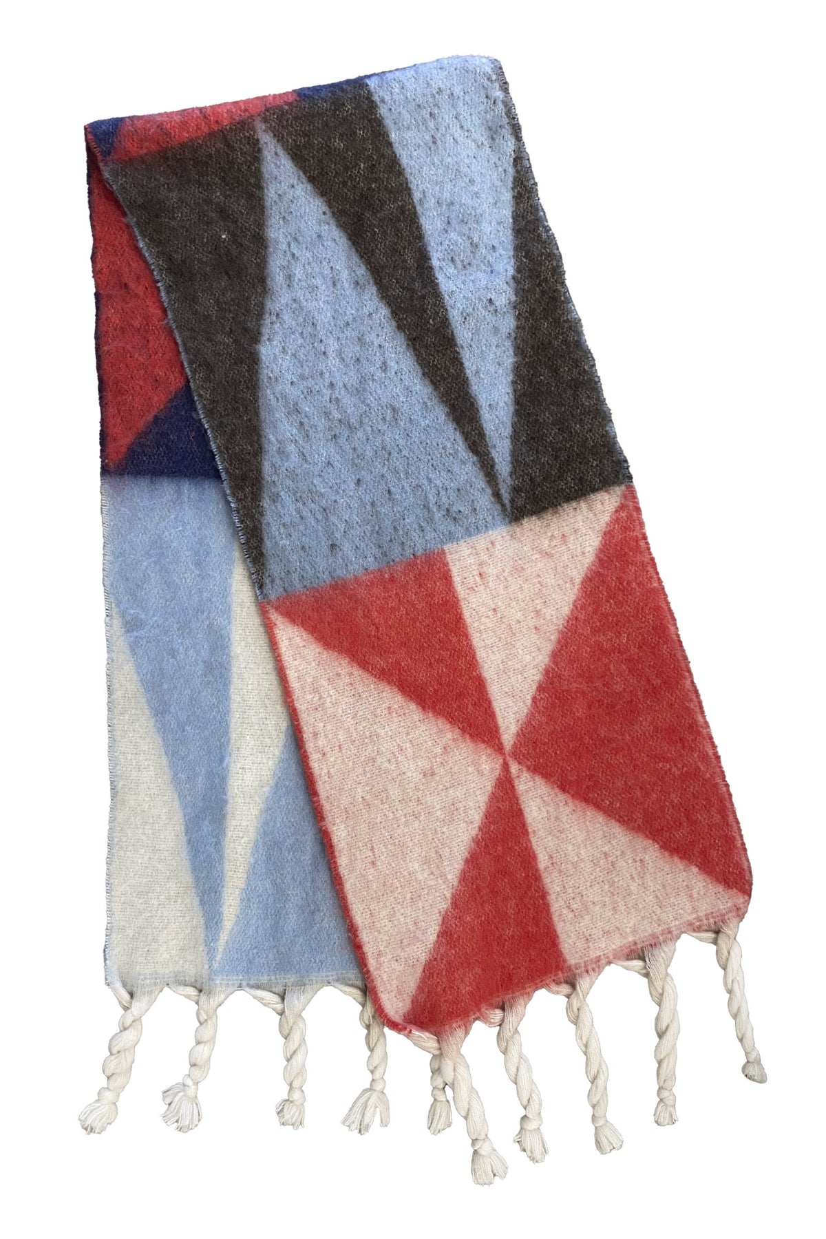 Valenza Triangle Scarf - Red