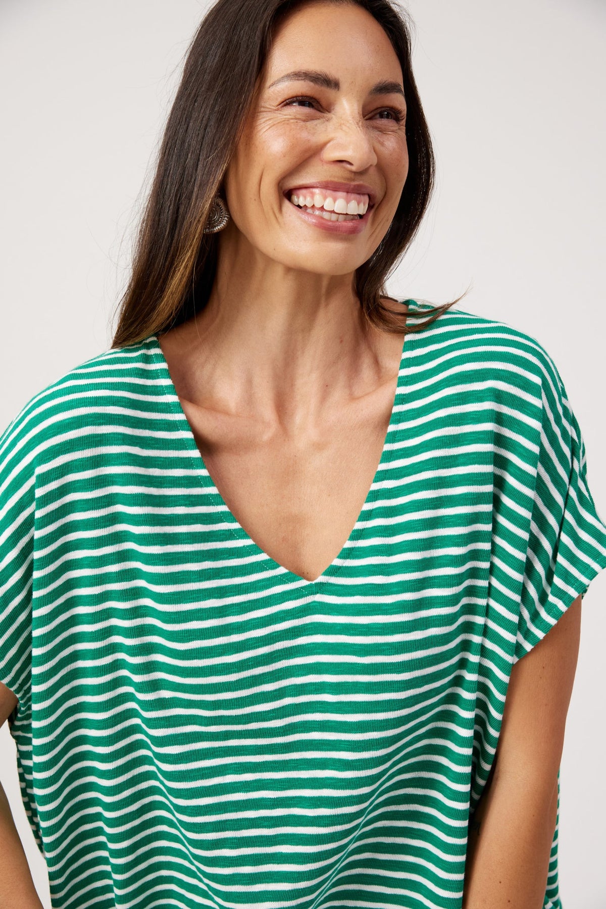 Tropea Stripe Tshirt - Green